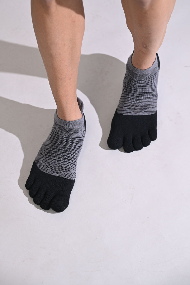 Five Finger Toe Socks Black