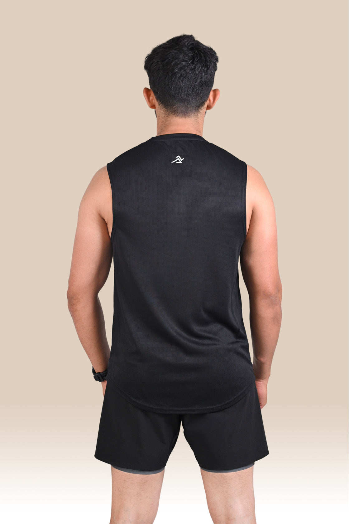 Men's Graphic Tank Top - Black & Grey