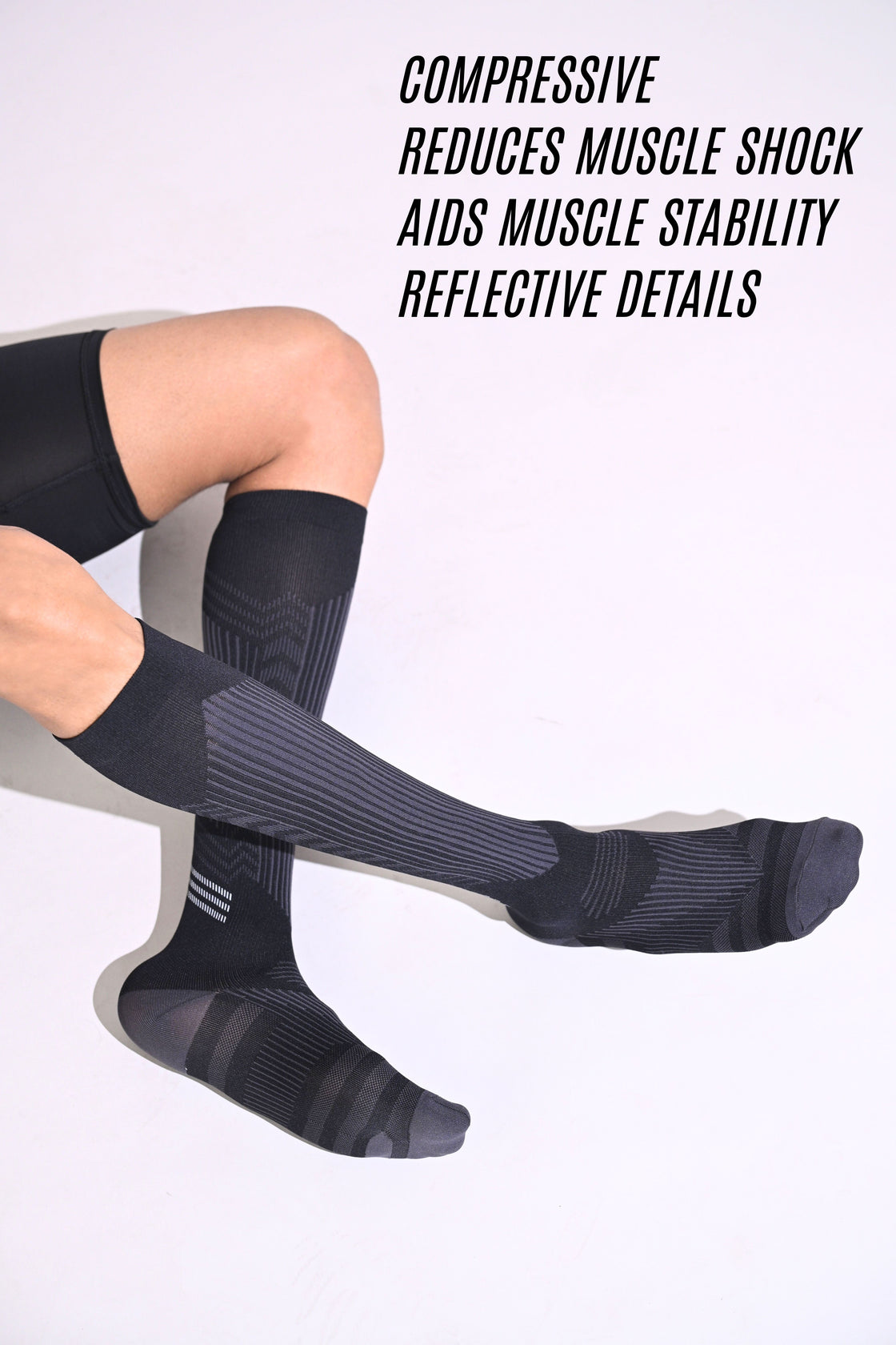 Over the Calf Compression Socks - Black