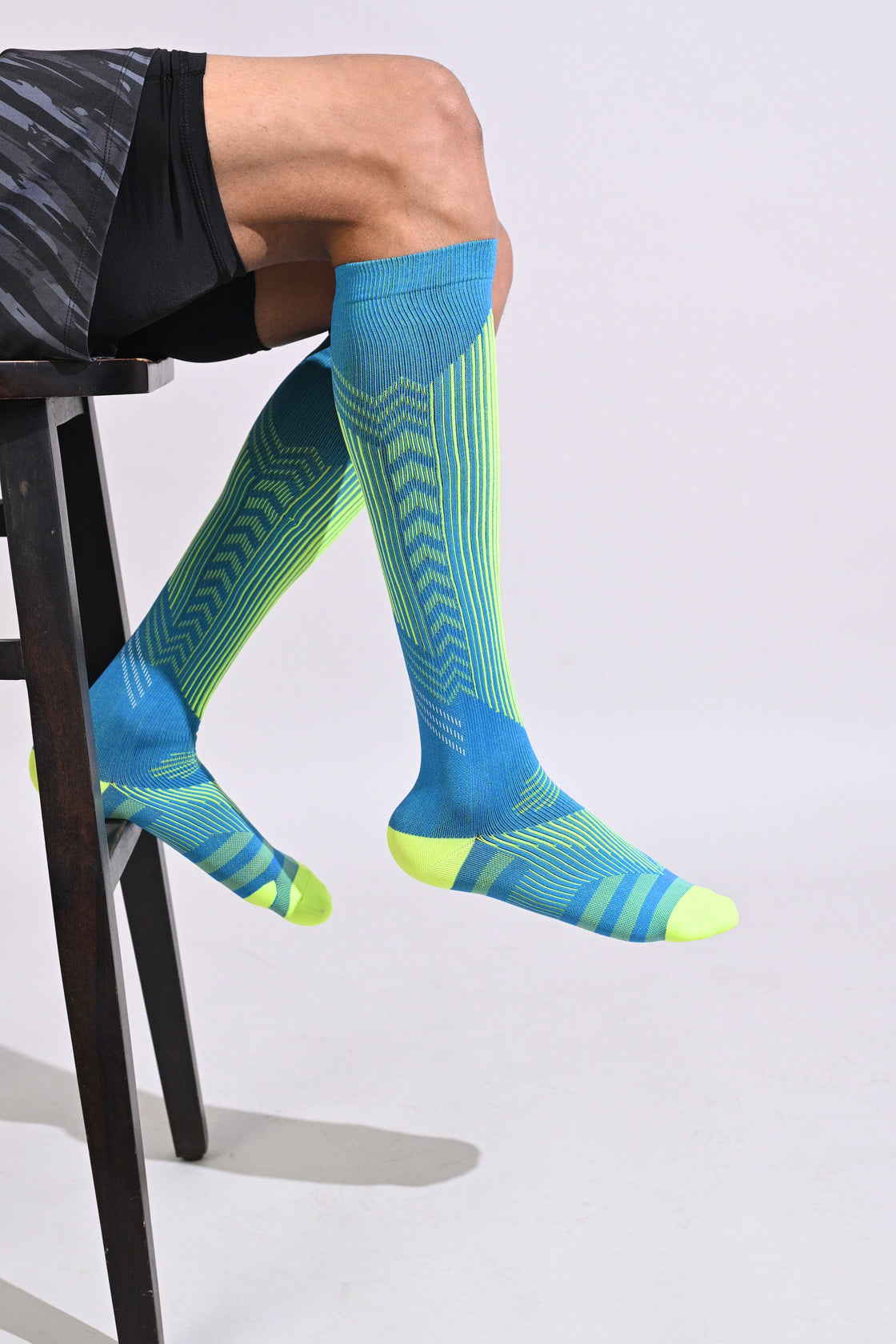 Over the Calf Compression Socks - Turquoise