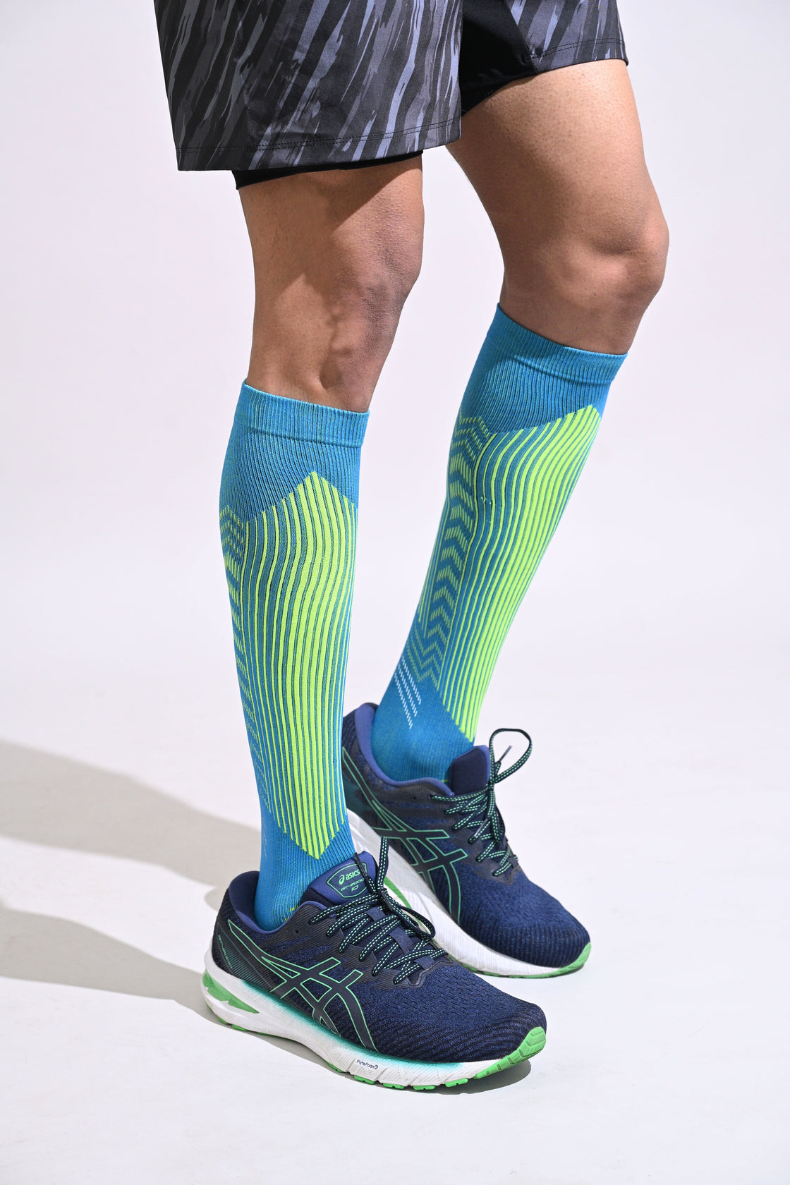 Over the Calf Compression Socks - Turquoise